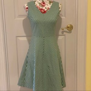 Talbots green/white stripe dress size PS - HP 🎉